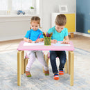 3 Piece Kids Wooden Activity Table and 2 Chairs Set