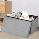 30 Inch Folding Storage Ottoman with Lift Top