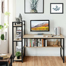 59-Inch Computer Desk Home Office Workstation 4-Tier Storage Shelves