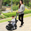 3 In 1 Ride on Push Car Toddler Stroller Sliding Car with Music-Blue
