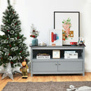 44 Inch Wooden Storage Cabinet TV Stand