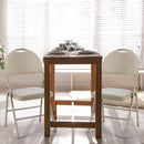 Set of 6 Folding Fabric Upholstered Metal Chairs