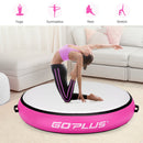 40 Inch Inflatable Round Gymnastic Mat with Electric Pump