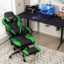 Adjustable Gaming Chair with Footrest