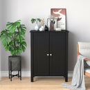 2-Door Bathroom Floor Storage Cabinet Space Saver Organizer