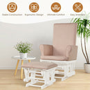 Baby Nursery Relax Rocker Rocking Chair Glider and Ottoman Cushion Set