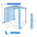 6.6 x 6.6 Feet Foldable and Easy-Setup Beach Canopy With Carry Bag