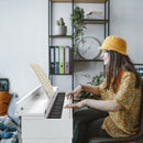 88 Key Full Size Electric Piano Keyboard with Stand 3 Pedals MIDI Function