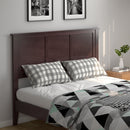 Full Wood Headboard Flat Panel with Pre-drilled Holes and Height Adjustment