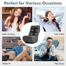 360-Degree Swivel Folding Floor Chair with 6 Adjustable Positions