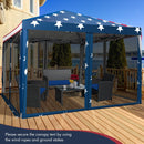 10 FT x 10 FT Pop-Up Canopy Tent Easy Setup Instant Folding Shelter with Mesh Netting