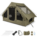 4-6 People Inflatable Camping Tent with 4 Mesh Screen Windows and 2 Doors