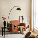 3-Seat Sectional Sofa Couch with Armrest Magazine Pocket and Metal Leg