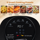 4.7 QT Glass Air Fryer with Steam Frying Mode
