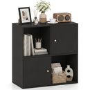 4-Cube Bookcase with 2 Cabinets and Anti-Tip Kit