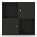 4-Cube Bookcase with 2 Cabinets and Anti-Tip Kit