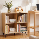 4-Cube Bookshelf with Metal Legs - White