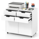 4 Drawer File Cabinet with Wheels for Home Office Organization