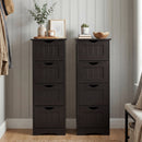 4-Drawer Freestanding Floor Cabinet with Anti-Toppling Device
