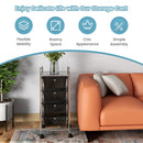 4-Drawer Cart Storage Bin Organizer Rolling with Plastic Drawers