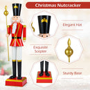 4 FT Christmas Nutcracker with High Hat & Beautiful Scepter