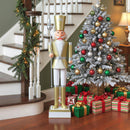 4 FT Christmas Nutcracker with High Hat & Beautiful Scepter