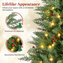 4 FT Pre-lit Christmas Trees with 70 Warm White LED Lights and 173 Branch Tips 2 Pack