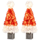 4 Feet Artificial Christmas Tree with 300 Branch Tips and 100 Warm White LED Lights