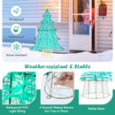 4 Feet Lighted Artificial Christmas Tree with 520 LED Lights and Top Star