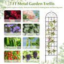 4 Pack 86" x 20" Metal Garden Trellis for Outdoor Climbing Plants