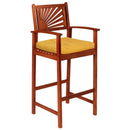 4 Pack 17.5 x 17 Inch U-Shaped Chair Pads with Polyester Cover