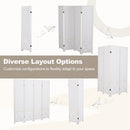 6-Panel Pegboard Room Divider 67 Inches Tall Foldable Privacy Screen