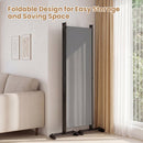 4-Panel Room Divider with Lockable Wheels - 87" x 68"