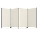 4 Panel Room Divider Screen 6 FT Tall Folding Privacy Partition