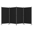 4 Panel Room Divider Screen 6 FT Tall Folding Privacy Partition