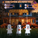 4 Pieces Halloween Decoration Pop up Ghosts with Gate and LED Lights