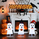 4 Pieces Halloween Decoration Pop up Ghosts with Gate and LED Lights