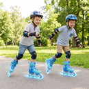 4-Size Adjustable Light-Up Inline Skates for Toddlers Ages 5-7