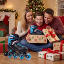 Adjustable Light-Up Kids Inline Skates Ages 9-14