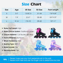 Adjustable Light-Up Kids Inline Skates Ages 9-14
