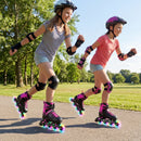 Adjustable Light-Up Kids Inline Skates Ages 9-14