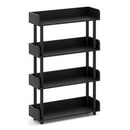 4-Tier Bookshelf Open Bookcase with Anti-Tipping Kit Industrial Storage Unit