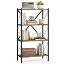 4-Tier Bookshelf with Heavy-Duty Metal Frame