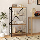 4-Tier Bookshelf with Heavy-Duty Metal Frame