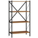4-Tier Bookshelf with Heavy-Duty Metal Frame