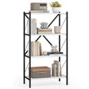 4-Tier Bookshelf with Heavy-Duty Metal Frame