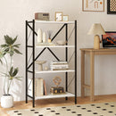 4-Tier Bookshelf with Heavy-Duty Metal Frame