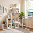 4-Tier Bookshelf with 10 Cube Storage and Anti-Tip Kit