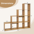 4-Tier Bookshelf with 10 Cube Storage and Anti-Tip Kit