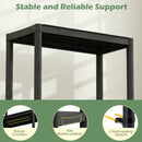4-Tier Heavy-Duty Plastic Storage Shelves Freestanding Garage Shelving Unit